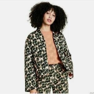 RACHEL COMEY x TARGET Animal‎ Print Cropped Quilted Jacket Black NWT Women's XXS